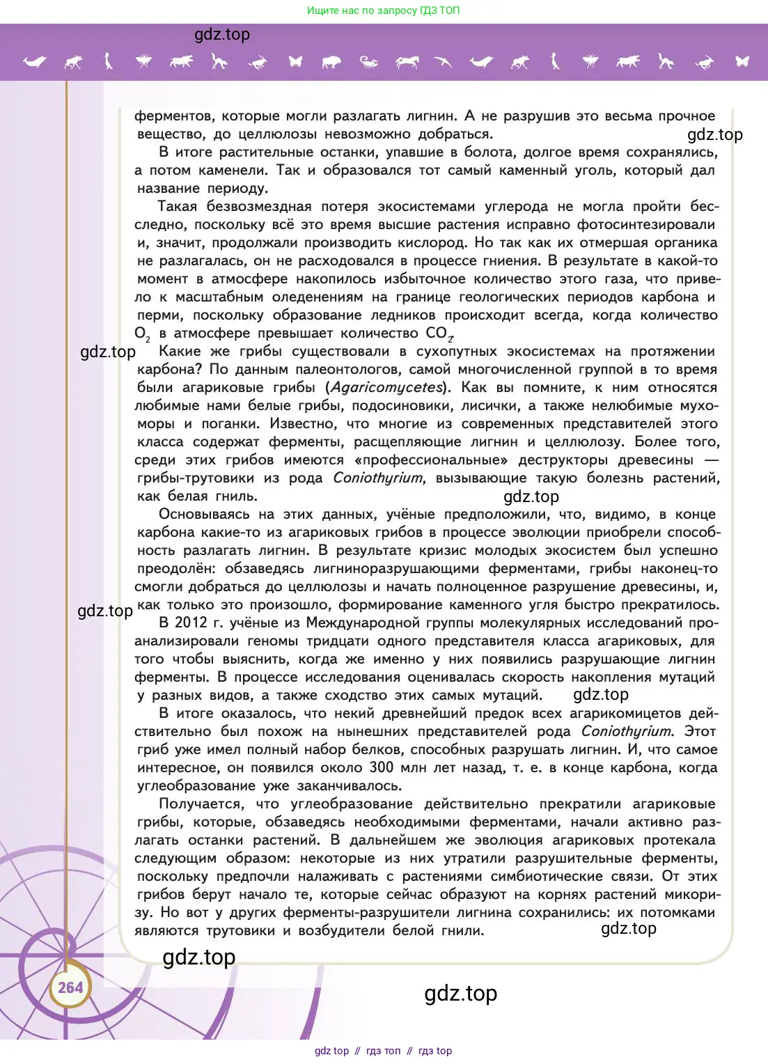 Биология, 11 класс Учебник, авторы: Пасечник Владимир Васильевич, Каменский Андрей Александрович, Рубцов Александр Михайлович, Швецов Глеб Геннадьевич, Абовян Леван Арташесович, Гапонюк Зоя Георгиевна, издательство Просвещение, Москва, 2019, страница 264