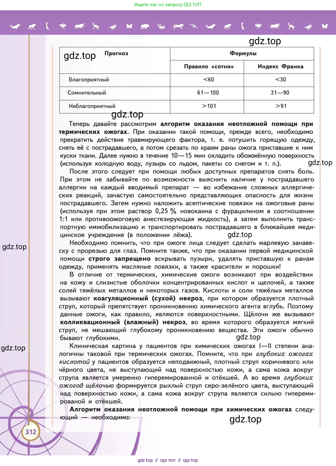 Биология, 11 класс Учебник, авторы: Пасечник Владимир Васильевич, Каменский Андрей Александрович, Рубцов Александр Михайлович, Швецов Глеб Геннадьевич, Абовян Леван Арташесович, Гапонюк Зоя Георгиевна, издательство Просвещение, Москва, 2019, страница 312