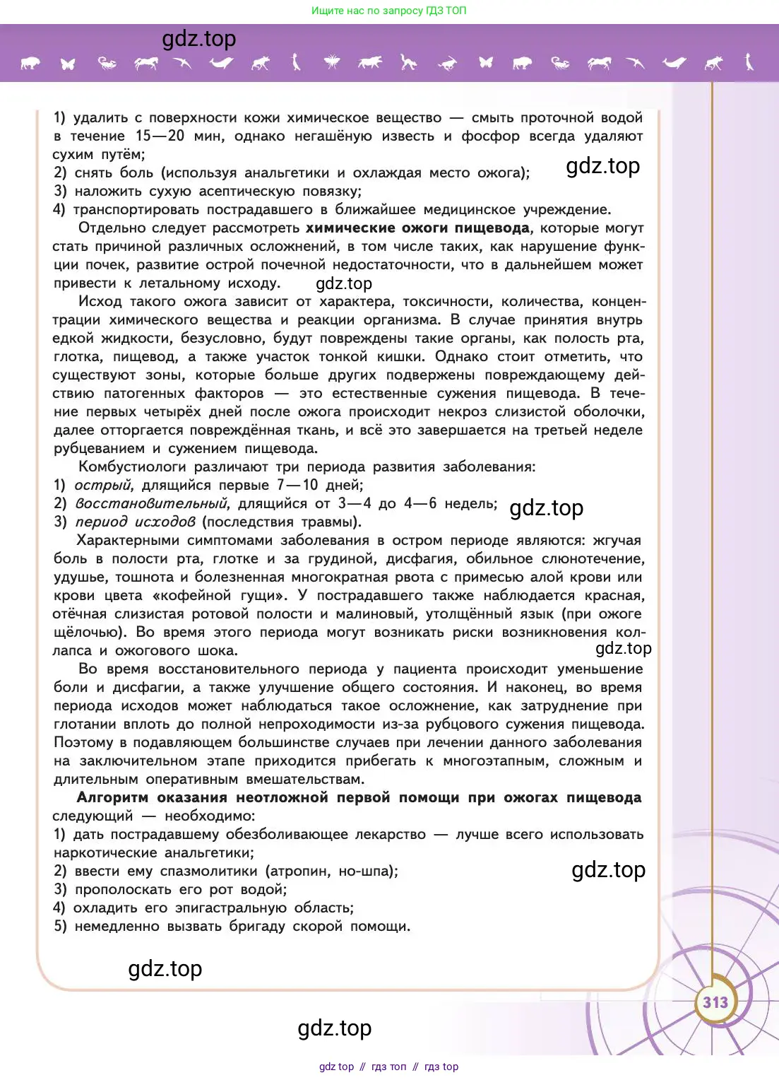 Биология, 11 класс Учебник, авторы: Пасечник Владимир Васильевич, Каменский Андрей Александрович, Рубцов Александр Михайлович, Швецов Глеб Геннадьевич, Абовян Леван Арташесович, Гапонюк Зоя Георгиевна, издательство Просвещение, Москва, 2019, страница 313
