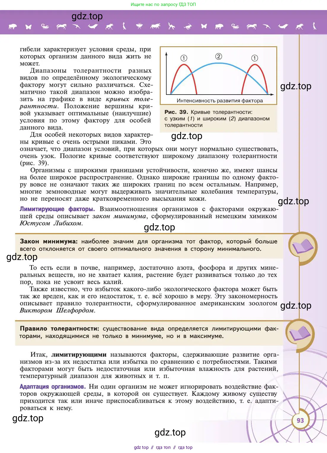 Биология, 11 класс Учебник, авторы: Пасечник Владимир Васильевич, Каменский Андрей Александрович, Рубцов Александр Михайлович, Швецов Глеб Геннадьевич, Абовян Леван Арташесович, Гапонюк Зоя Георгиевна, издательство Просвещение, Москва, 2019, страница 93