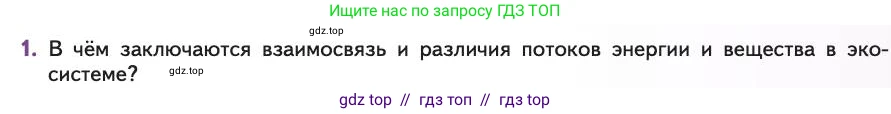 Биология, 11 класс Учебник, авторы: Пасечник Владимир Васильевич, Каменский Андрей Александрович, Рубцов Александр Михайлович, Швецов Глеб Геннадьевич, Абовян Леван Арташесович, Гапонюк Зоя Георгиевна, издательство Просвещение, Москва, 2019, страница 181, номер 1, Условие
