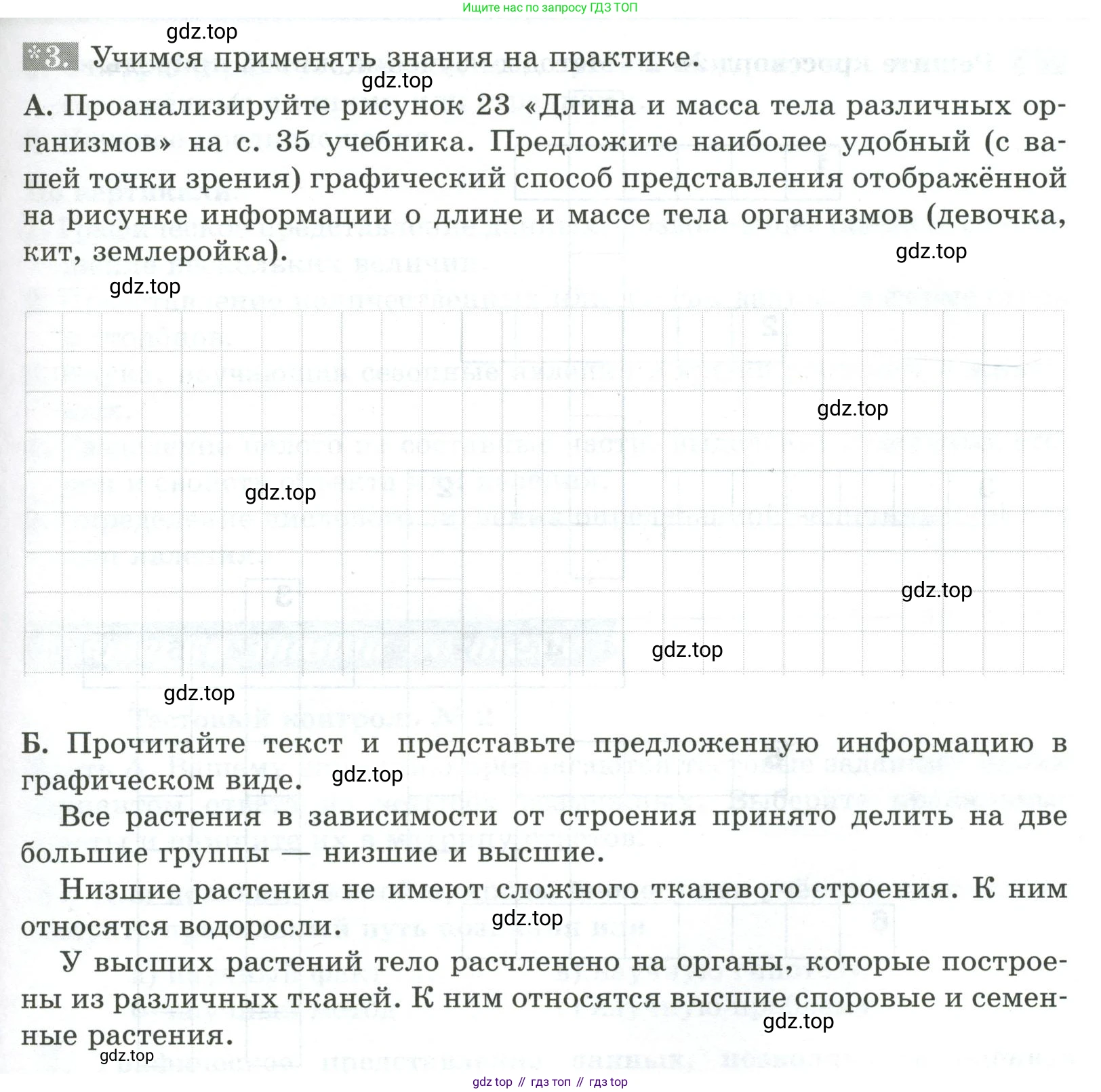 ГДЗ Биология, 5 класс рабочая тетрадь, авторы: Пасечник Владимир Васильевич, Суматохин Сергей Витальевич, Швецов Глеб Геннадьевич, Гапонюк Зоя Георгиевна, Косарькова Марина Викторовна, издательство Просвещение, Москва, 2023, оранжевого цвета, страница 31, номер 3, Условие