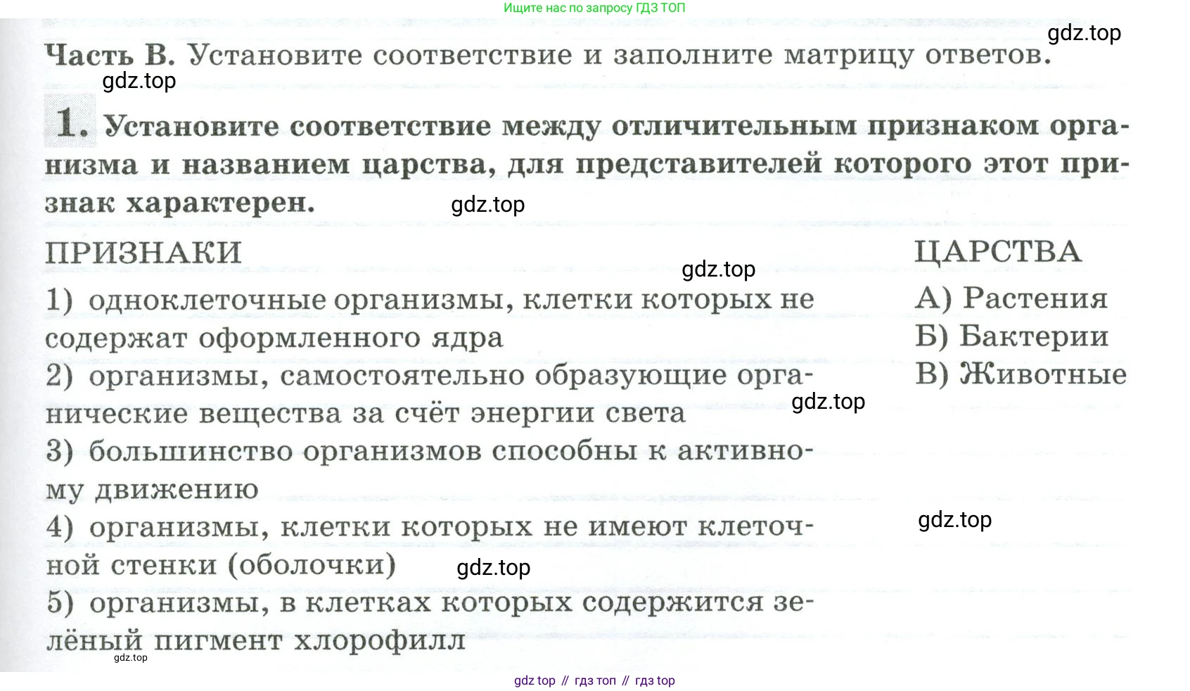 ГДЗ Биология, 5 класс рабочая тетрадь, авторы: Пасечник Владимир Васильевич, Суматохин Сергей Витальевич, Швецов Глеб Геннадьевич, Гапонюк Зоя Георгиевна, Косарькова Марина Викторовна, издательство Просвещение, Москва, 2023, оранжевого цвета, страница 65, Условие