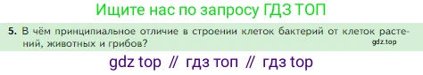 Биология, 5 класс Учебник, авторы: Пасечник Владимир Васильевич, Суматохин Сергей Витальевич, Гапонюк Зоя Георгиевна, Швецов Глеб Геннадьевич, издательство Просвещение, Москва, 2023, белого цвета, страница 67, номер 5, Условие
