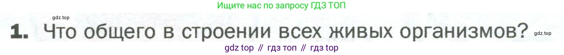 ГДЗ Биология, 5 класс Учебник, авторы: Пономарева Ирма Николаевна, Николаев Игорь Владиславович, Корнилова Ольга Анатольевна, издательство Просвещение, Москва, 2023, зелёного цвета, страница 49, номер 1, Условие