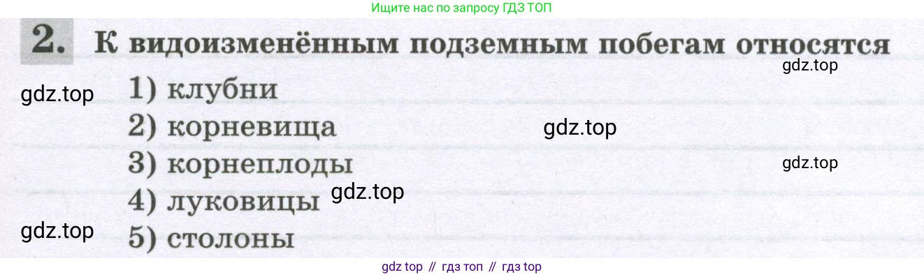 ГДЗ Биология, 6 класс рабочая тетрадь, авторы: Пасечник Владимир Васильевич, Суматохин Сергей Витальевич, Швецов Глеб Геннадьевич, Гапонюк Зоя Георгиевна, Косарькова Марина Викторовна, издательство Просвещение, Москва, 2023, белого цвета, страница 73, номер 2, Условие
