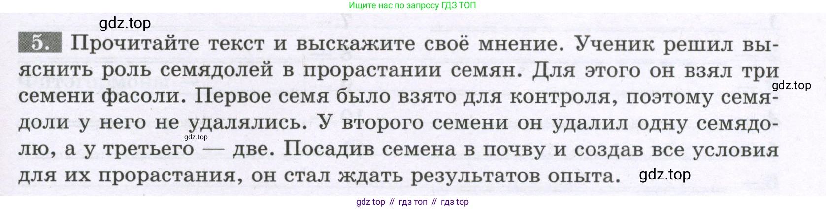 ГДЗ Биология, 6 класс рабочая тетрадь, авторы: Пасечник Владимир Васильевич, Суматохин Сергей Витальевич, Швецов Глеб Геннадьевич, Гапонюк Зоя Георгиевна, Косарькова Марина Викторовна, издательство Просвещение, Москва, 2023, белого цвета, страница 91, номер 5, Условие