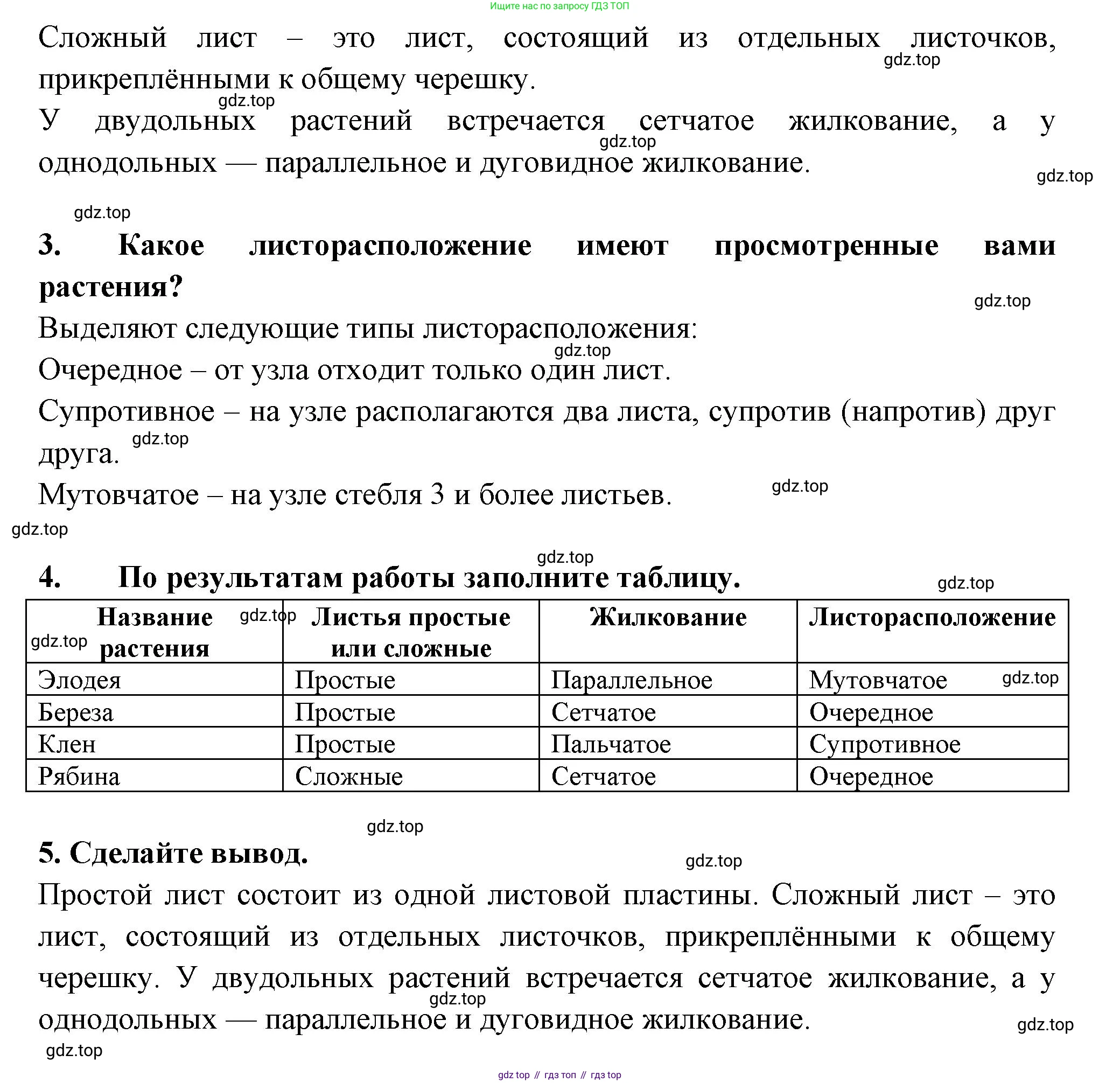ГДЗ Биология, 6 класс рабочая тетрадь, авторы: Пасечник Владимир Васильевич, Суматохин Сергей Витальевич, Швецов Глеб Геннадьевич, Гапонюк Зоя Георгиевна, Косарькова Марина Викторовна, издательство Просвещение, Москва, 2023, белого цвета, страница 56, номер 9, Решение (продолжение 2)