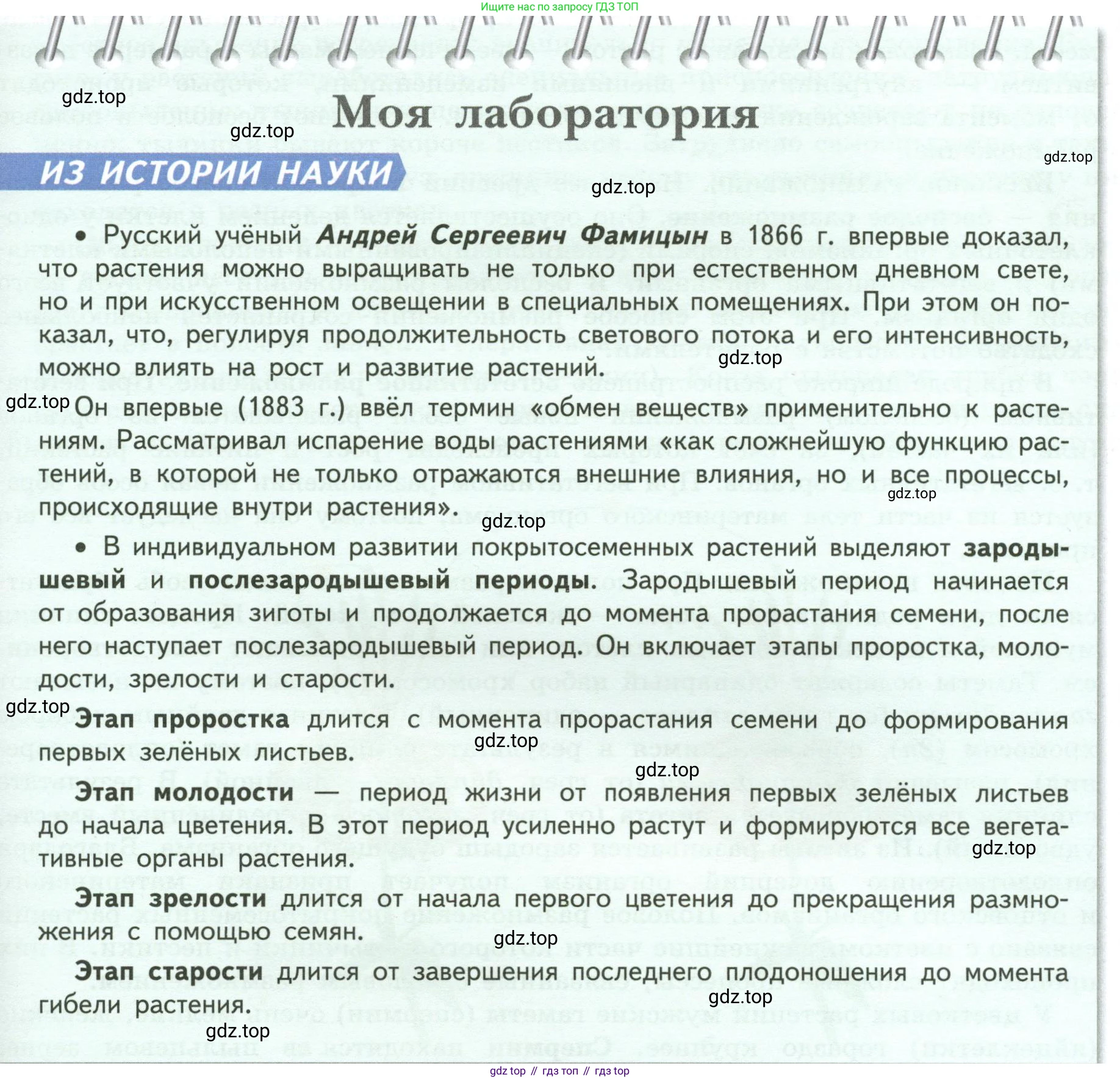 ГДЗ Биология, 6 класс Учебник, авторы: Пасечник Владимир Васильевич, Суматохин Сергей Витальевич, Гапонюк Зоя Георгиевна, Швецов Глеб Геннадьевич, издательство Просвещение, Москва, 2023, белого цвета, страница 129, Условие
