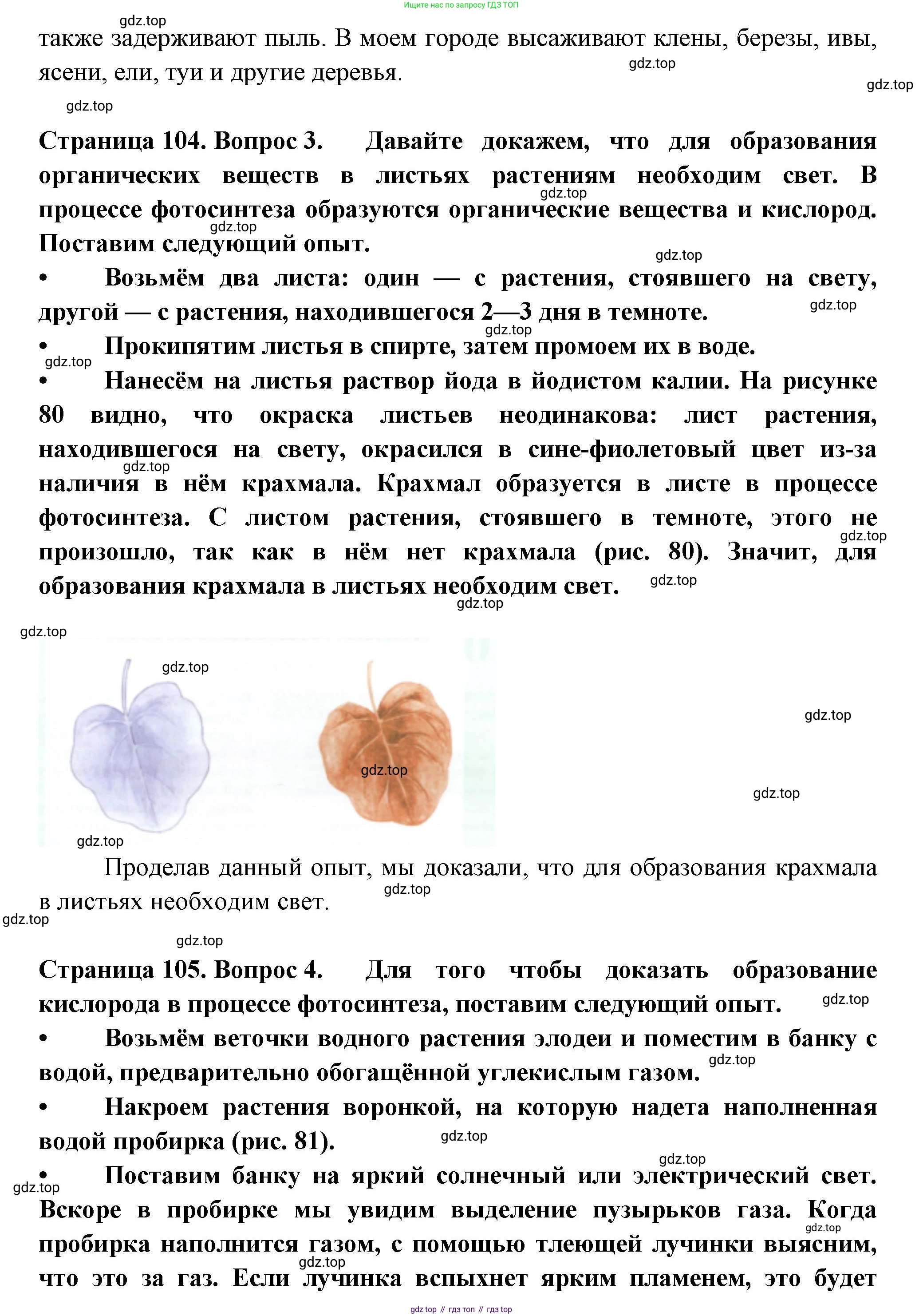 ГДЗ Биология, 6 класс Учебник, авторы: Пасечник Владимир Васильевич, Суматохин Сергей Витальевич, Гапонюк Зоя Георгиевна, Швецов Глеб Геннадьевич, издательство Просвещение, Москва, 2023, белого цвета, страница 102, Решение 2 (продолжение 4)