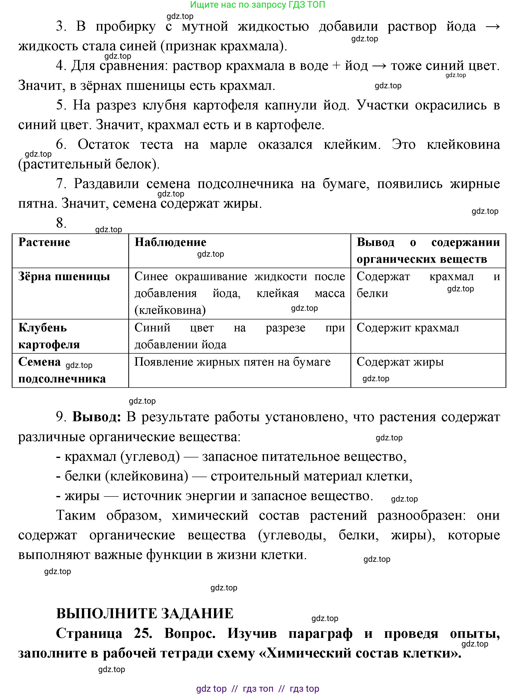 Биология, 6 класс Учебник, авторы: Пасечник Владимир Васильевич, Суматохин Сергей Витальевич, Гапонюк Зоя Георгиевна, Швецов Глеб Геннадьевич, издательство Просвещение, Москва, 2023, белого цвета, страница 24, Решение 3 (продолжение 3)