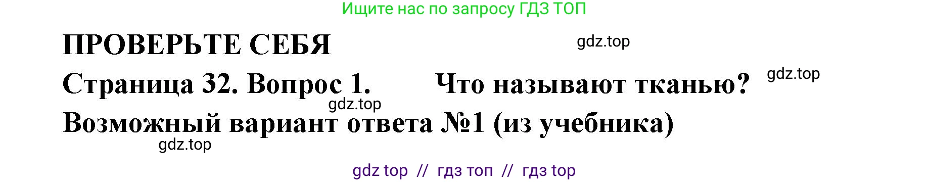 Биология, 6 класс Учебник, авторы: Пасечник Владимир Васильевич, Суматохин Сергей Витальевич, Гапонюк Зоя Георгиевна, Швецов Глеб Геннадьевич, издательство Просвещение, Москва, 2023, белого цвета, страница 32, номер 1, Решение 3