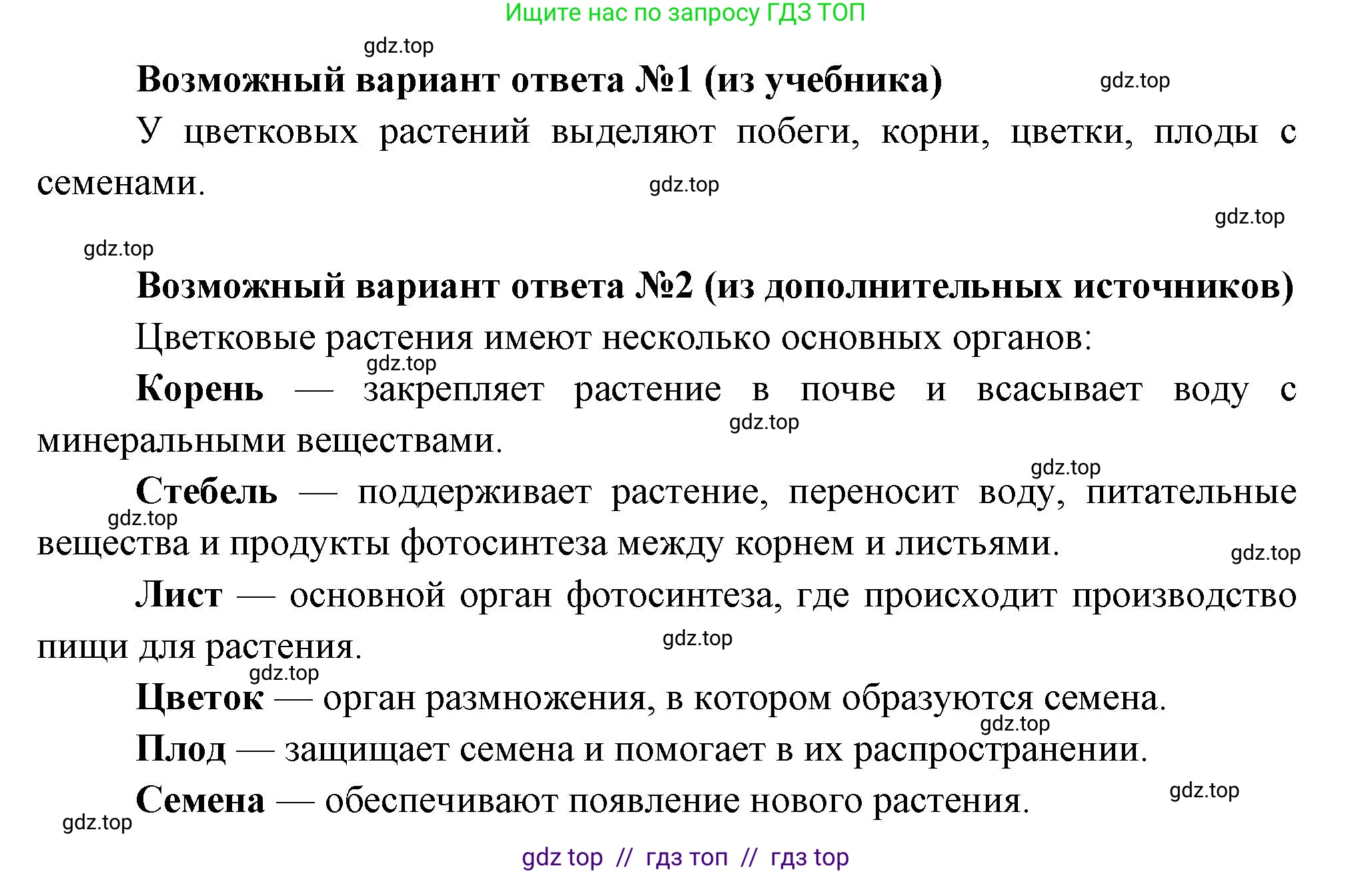 Биология, 6 класс Учебник, авторы: Пасечник Владимир Васильевич, Суматохин Сергей Витальевич, Гапонюк Зоя Георгиевна, Швецов Глеб Геннадьевич, издательство Просвещение, Москва, 2023, белого цвета, страница 37, номер 2, Решение 3 (продолжение 2)
