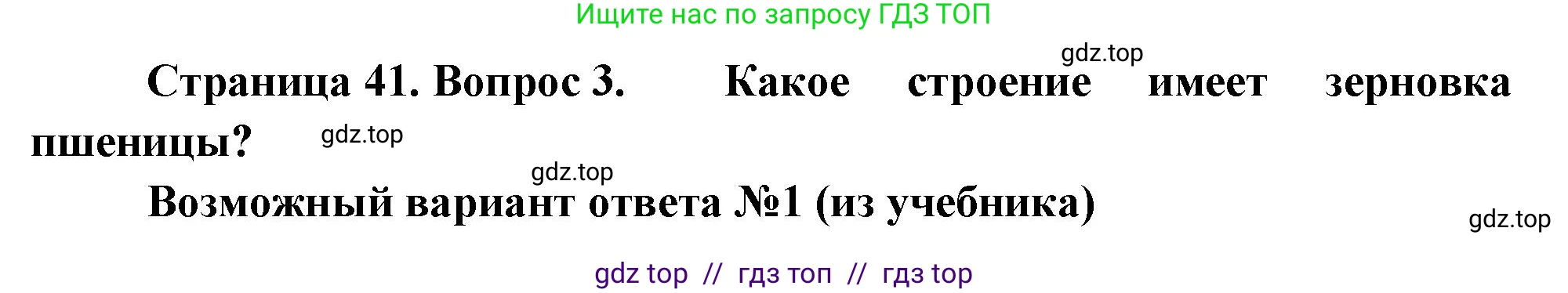 Биология, 6 класс Учебник, авторы: Пасечник Владимир Васильевич, Суматохин Сергей Витальевич, Гапонюк Зоя Георгиевна, Швецов Глеб Геннадьевич, издательство Просвещение, Москва, 2023, белого цвета, страница 41, номер 3, Решение 3