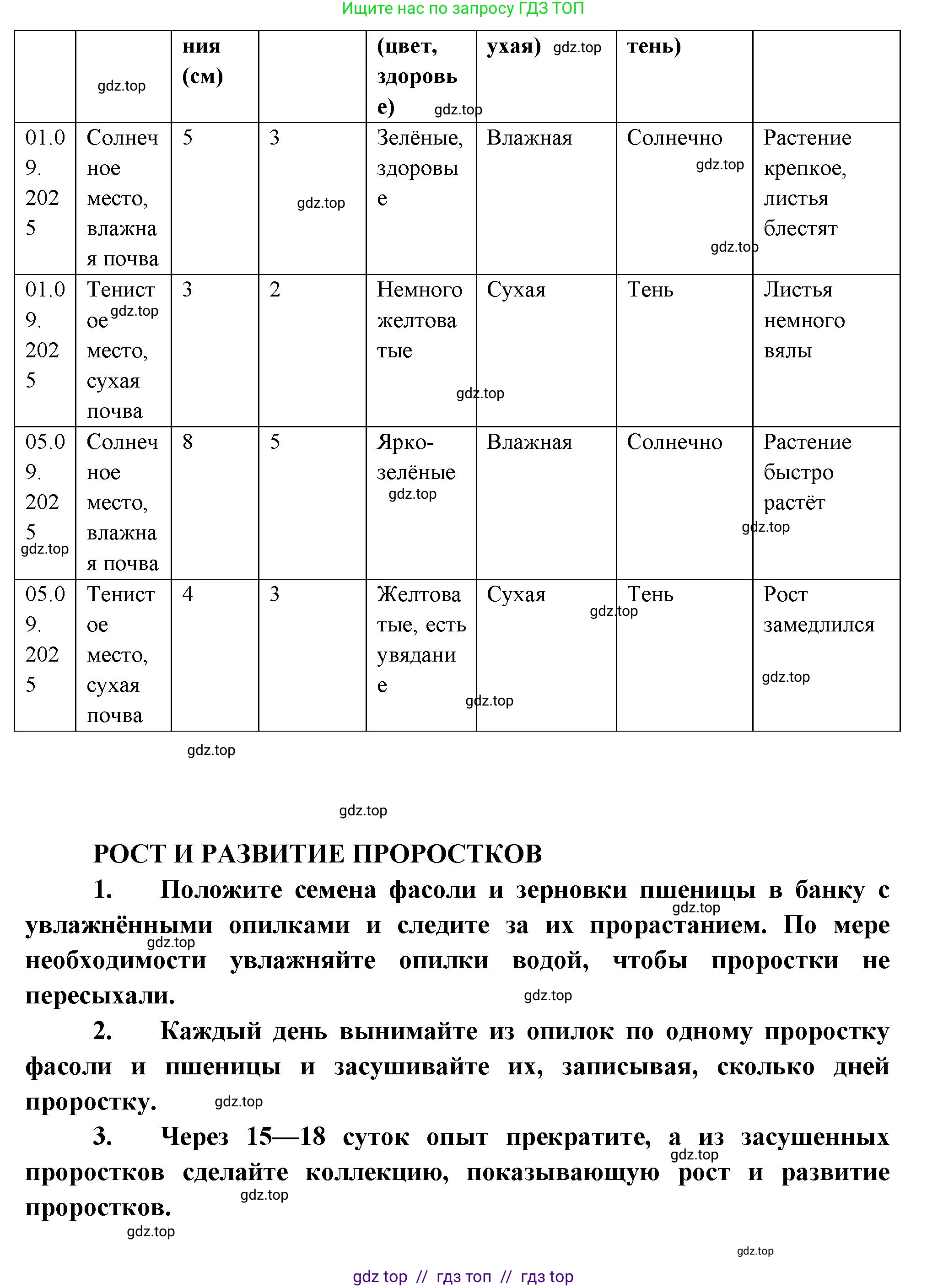 Биология, 6 класс Учебник, авторы: Пасечник Владимир Васильевич, Суматохин Сергей Витальевич, Гапонюк Зоя Георгиевна, Швецов Глеб Геннадьевич, издательство Просвещение, Москва, 2023, белого цвета, страница 124, Решение 3 (продолжение 3)