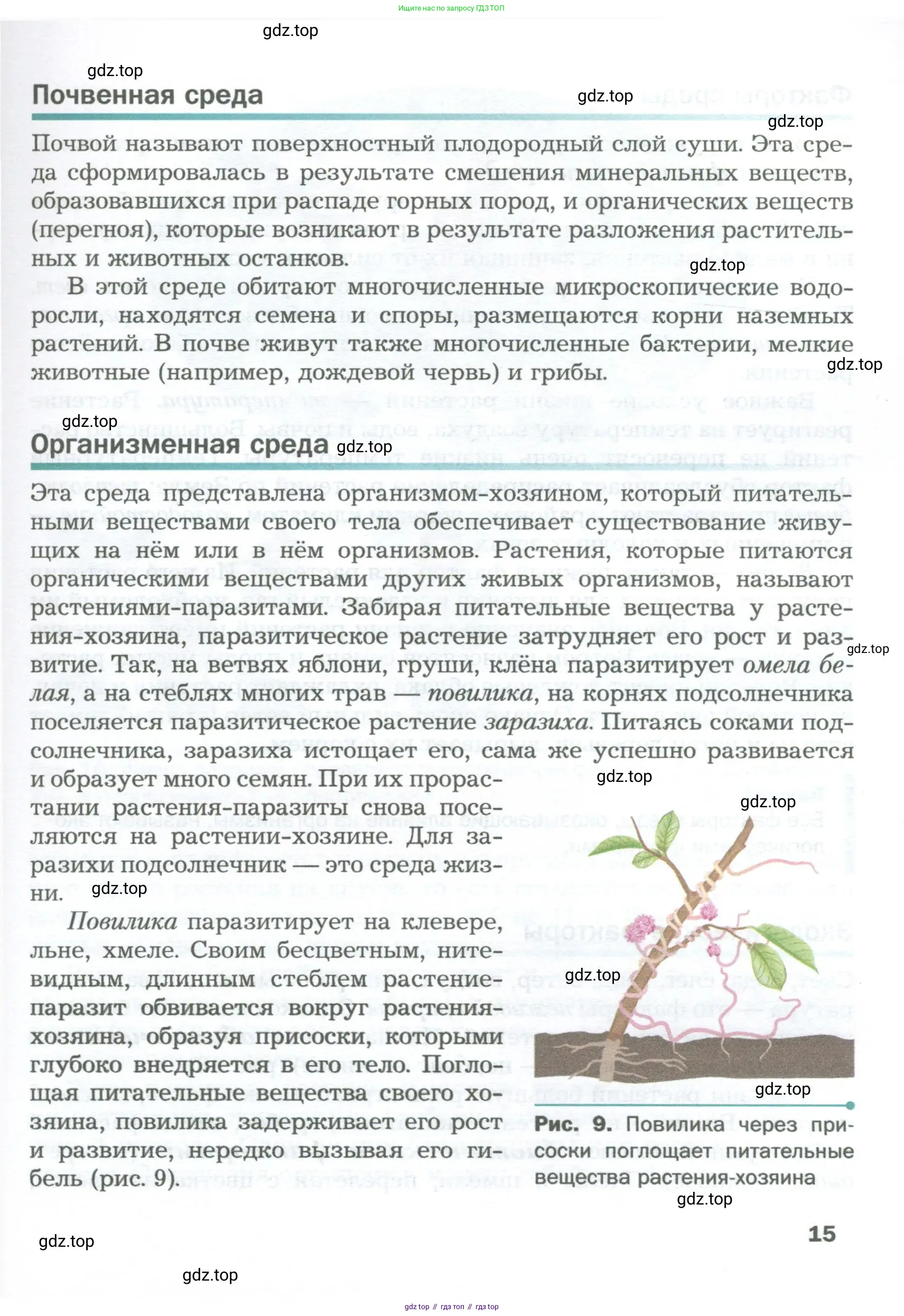 Биология, 6 класс Учебник, авторы: Пономарева Ирма Николаевна, Корнилова Ольга Анатольевна, издательство Просвещение, Москва, 2023, бирюзового цвета, страница 15