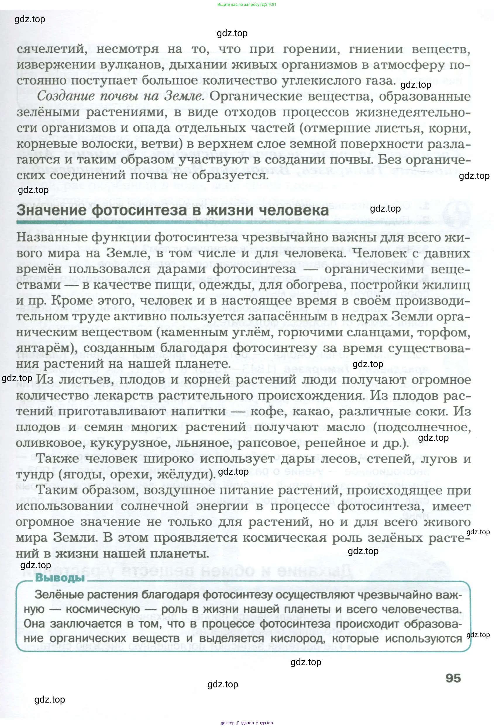 Биология, 6 класс Учебник, авторы: Пономарева Ирма Николаевна, Корнилова Ольга Анатольевна, издательство Просвещение, Москва, 2023, бирюзового цвета, страница 95