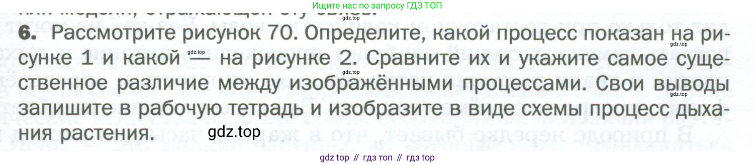 Биология, 6 класс Учебник, авторы: Пономарева Ирма Николаевна, Корнилова Ольга Анатольевна, издательство Просвещение, Москва, 2023, бирюзового цвета, страница 101, номер 6, Условие