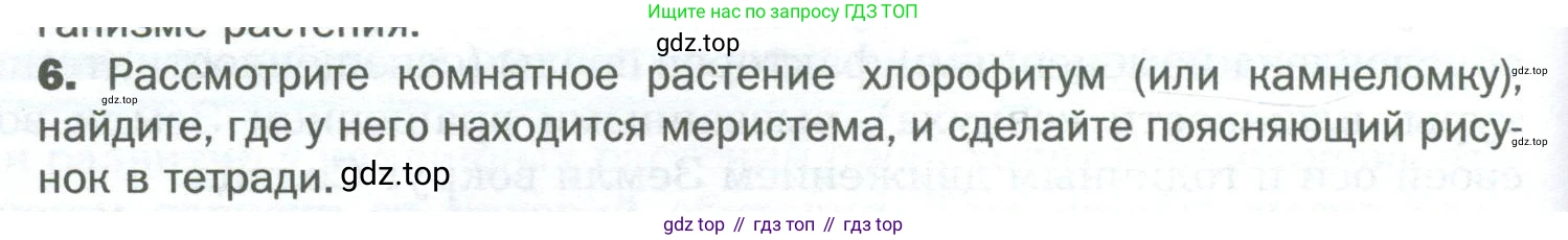 Биология, 6 класс Учебник, авторы: Пономарева Ирма Николаевна, Корнилова Ольга Анатольевна, издательство Просвещение, Москва, 2023, бирюзового цвета, страница 170, номер 6, Условие