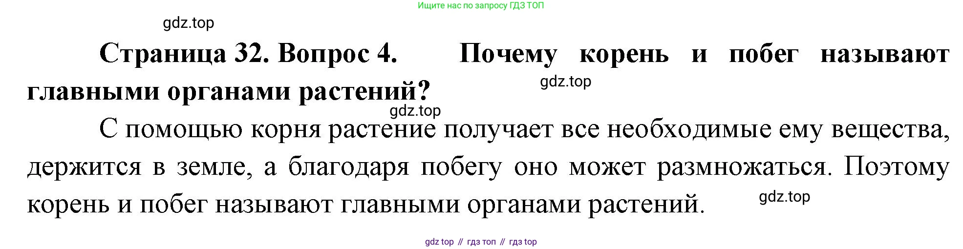 Биология, 6 класс Учебник, авторы: Пономарева Ирма Николаевна, Корнилова Ольга Анатольевна, издательство Просвещение, Москва, 2023, бирюзового цвета, страница 32, номер 4, Решение