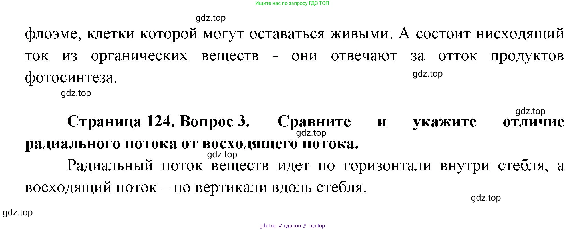 Биология, 6 класс Учебник, авторы: Пономарева Ирма Николаевна, Корнилова Ольга Анатольевна, издательство Просвещение, Москва, 2023, бирюзового цвета, страница 124, номер В, Решение (продолжение 2)