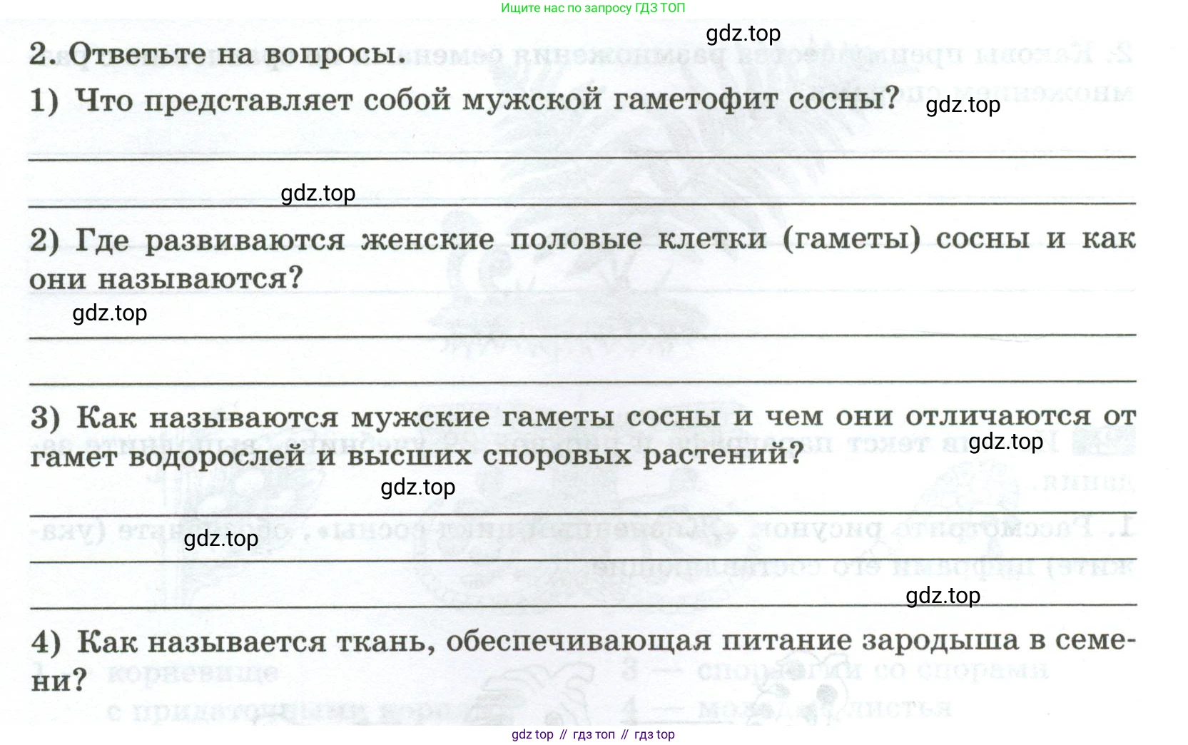 ГДЗ Биология, 7 класс рабочая тетрадь, авторы: Пасечник Владимир Васильевич, Суматохин Сергей Витальевич, Швецов Глеб Геннадьевич, Гапонюк Зоя Георгиевна, Косарькова Марина Викторовна, издательство Просвещение, Москва, 2023, бирюзового цвета, страница 27, номер 2, Условие (продолжение 2)
