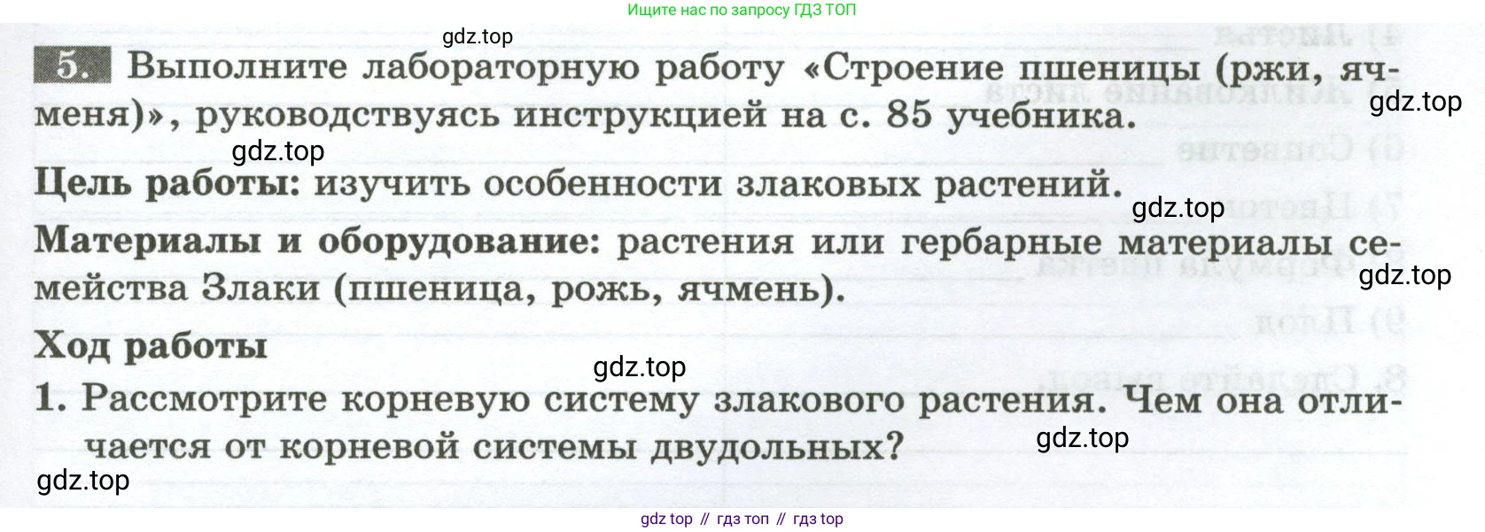 ГДЗ Биология, 7 класс рабочая тетрадь, авторы: Пасечник Владимир Васильевич, Суматохин Сергей Витальевич, Швецов Глеб Геннадьевич, Гапонюк Зоя Георгиевна, Косарькова Марина Викторовна, издательство Просвещение, Москва, 2023, бирюзового цвета, страница 53, номер 5, Условие