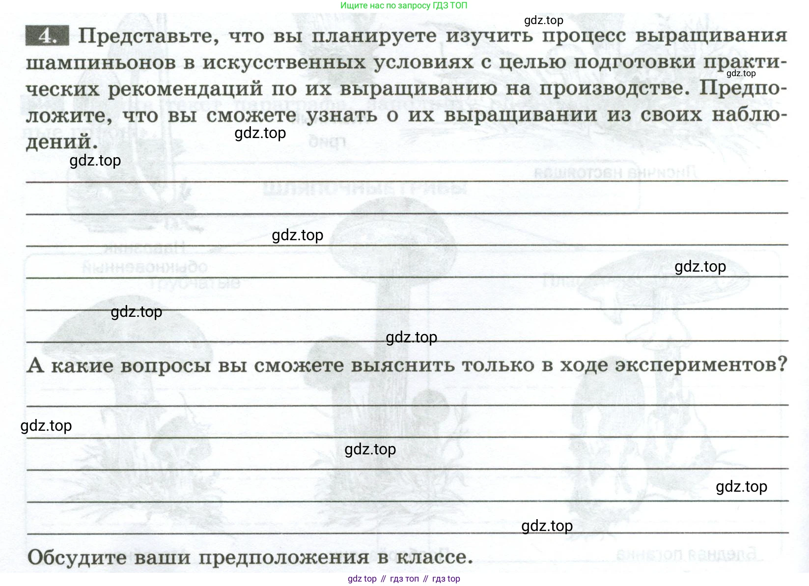 ГДЗ Биология, 7 класс рабочая тетрадь, авторы: Пасечник Владимир Васильевич, Суматохин Сергей Витальевич, Швецов Глеб Геннадьевич, Гапонюк Зоя Георгиевна, Косарькова Марина Викторовна, издательство Просвещение, Москва, 2023, бирюзового цвета, страница 92, номер 4, Условие