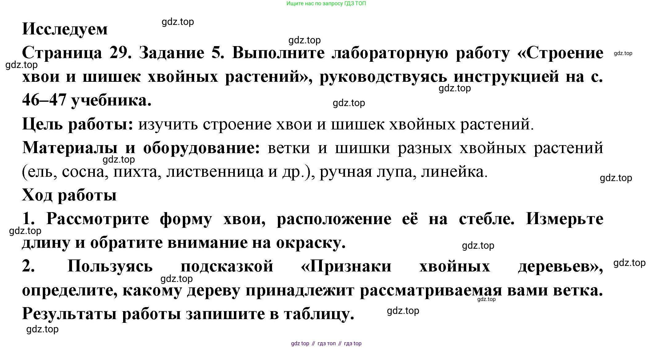 ГДЗ Биология, 7 класс рабочая тетрадь, авторы: Пасечник Владимир Васильевич, Суматохин Сергей Витальевич, Швецов Глеб Геннадьевич, Гапонюк Зоя Георгиевна, Косарькова Марина Викторовна, издательство Просвещение, Москва, 2023, бирюзового цвета, страница 29, номер 5, Решение