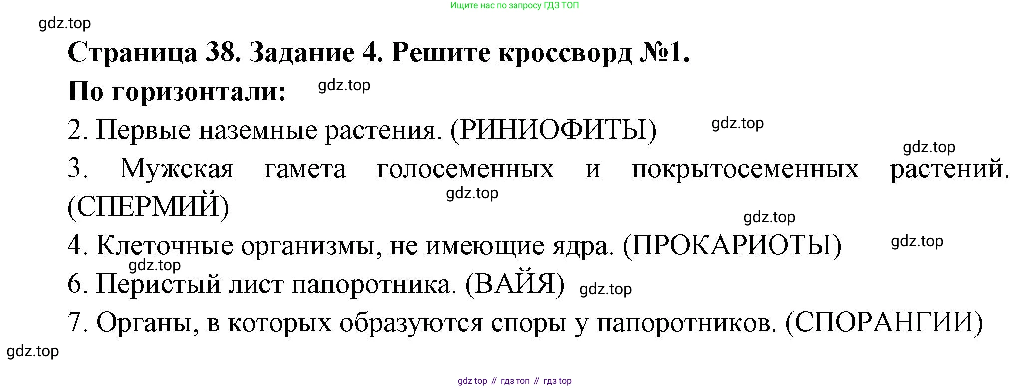 ГДЗ Биология, 7 класс рабочая тетрадь, авторы: Пасечник Владимир Васильевич, Суматохин Сергей Витальевич, Швецов Глеб Геннадьевич, Гапонюк Зоя Георгиевна, Косарькова Марина Викторовна, издательство Просвещение, Москва, 2023, бирюзового цвета, страница 38, номер 4, Решение