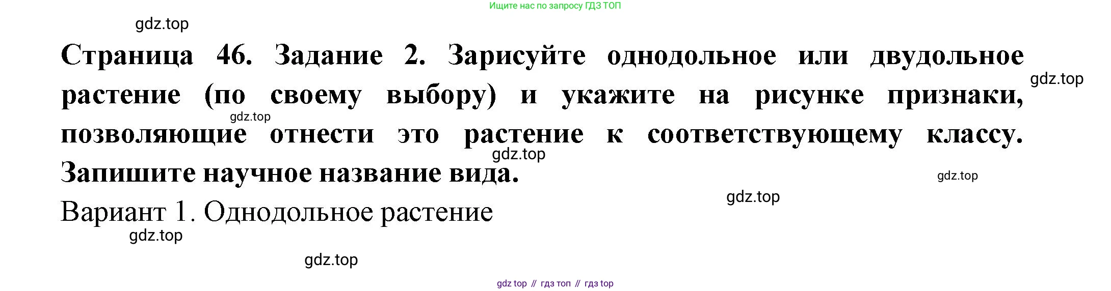 ГДЗ Биология, 7 класс рабочая тетрадь, авторы: Пасечник Владимир Васильевич, Суматохин Сергей Витальевич, Швецов Глеб Геннадьевич, Гапонюк Зоя Георгиевна, Косарькова Марина Викторовна, издательство Просвещение, Москва, 2023, бирюзового цвета, страница 46, номер 2, Решение