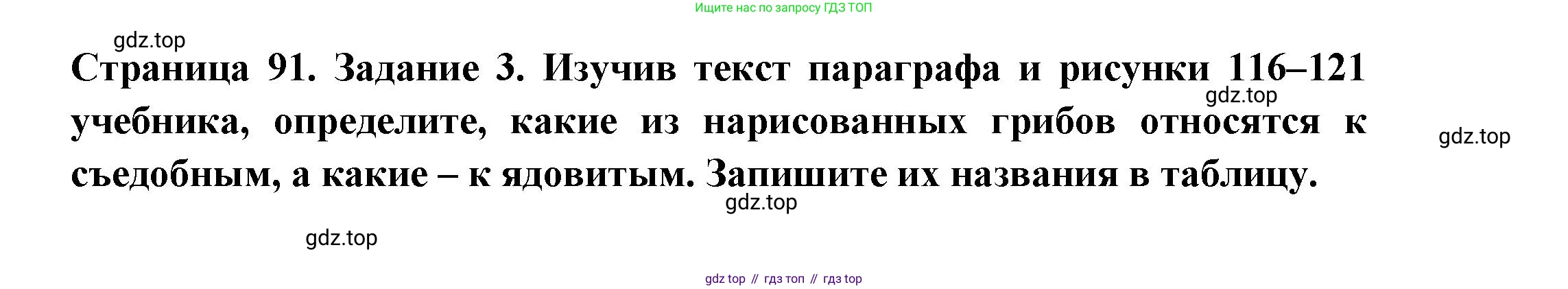 ГДЗ Биология, 7 класс рабочая тетрадь, авторы: Пасечник Владимир Васильевич, Суматохин Сергей Витальевич, Швецов Глеб Геннадьевич, Гапонюк Зоя Георгиевна, Косарькова Марина Викторовна, издательство Просвещение, Москва, 2023, бирюзового цвета, страница 91, номер 3, Решение