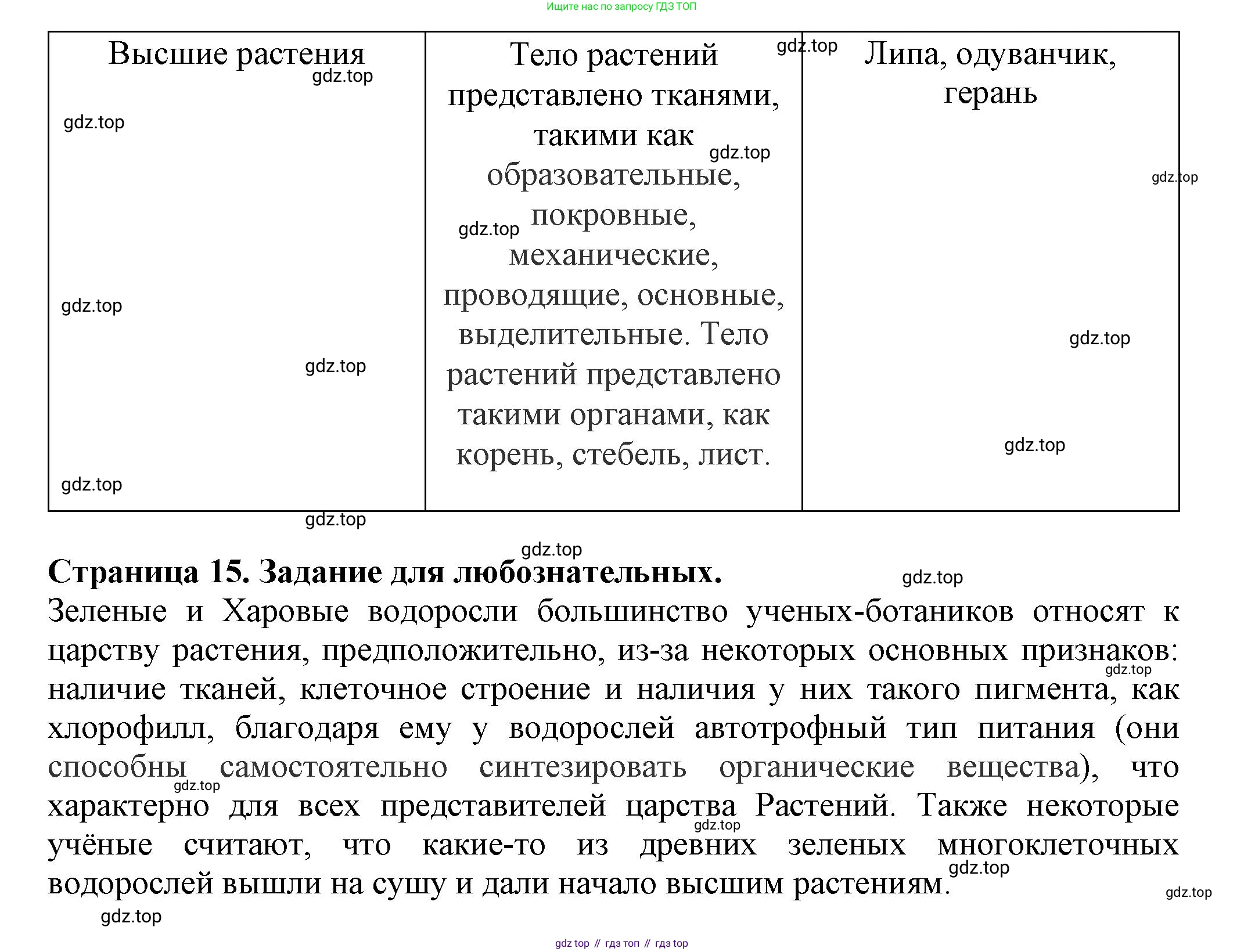 Биология, 7 класс Учебник, авторы: Пасечник Владимир Васильевич, Суматохин Сергей Витальевич, Гапонюк Зоя Георгиевна, Швецов Глеб Геннадьевич, издательство Просвещение, Москва, 2023, бирюзового цвета, страница 14, Решение 1 (продолжение 3)