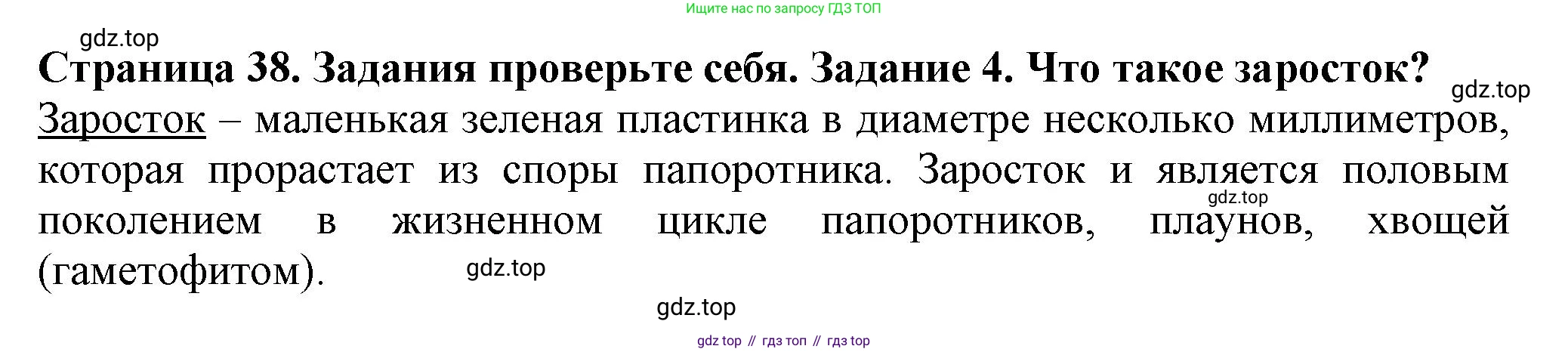 Биология, 7 класс Учебник, авторы: Пасечник Владимир Васильевич, Суматохин Сергей Витальевич, Гапонюк Зоя Георгиевна, Швецов Глеб Геннадьевич, издательство Просвещение, Москва, 2023, бирюзового цвета, страница 38, номер 4, Решение 1