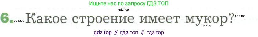 ГДЗ Биология, 7 класс Учебник, авторы: Пономарева Ирма Николаевна, Корнилова Ольга Анатольевна, издательство Просвещение, Москва, 2023, зелёного цвета, страница 168, номер 6, Условие