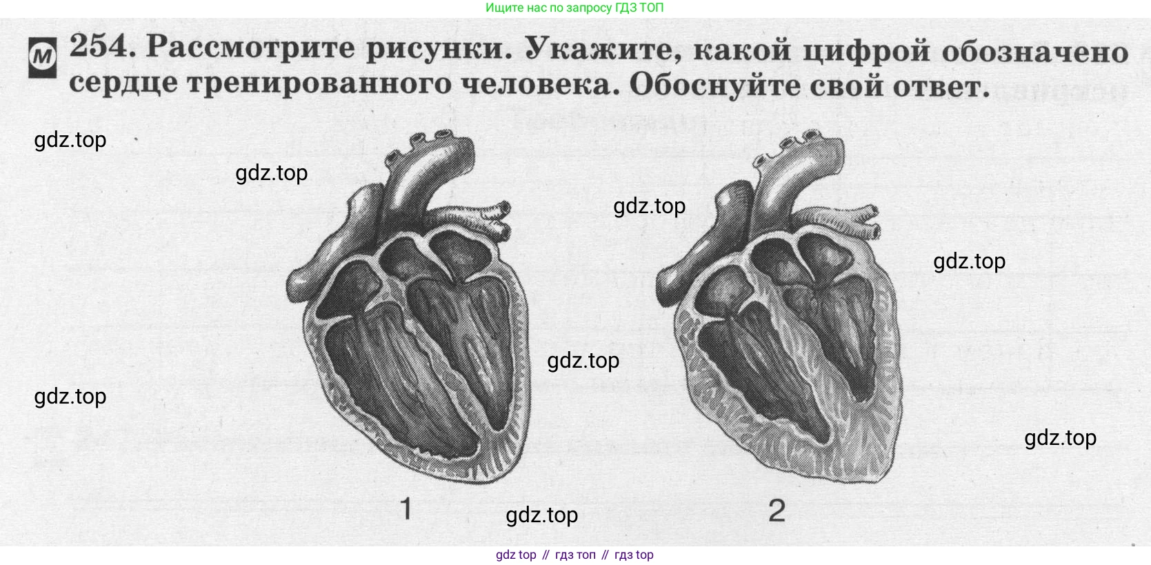 ГДЗ Биология, 8 класс рабочая тетрадь, авторы: Сонин Николай Иванович, Агафонова Инна Борисовна, издательство Просвещение, Москва, 2021, белого цвета, страница 154, номер 254, Условие
