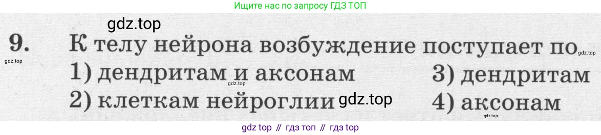 ГДЗ Биология, 8 класс рабочая тетрадь, авторы: Сонин Николай Иванович, Агафонова Инна Борисовна, издательство Просвещение, Москва, 2021, белого цвета, страница 42, номер 9, Условие