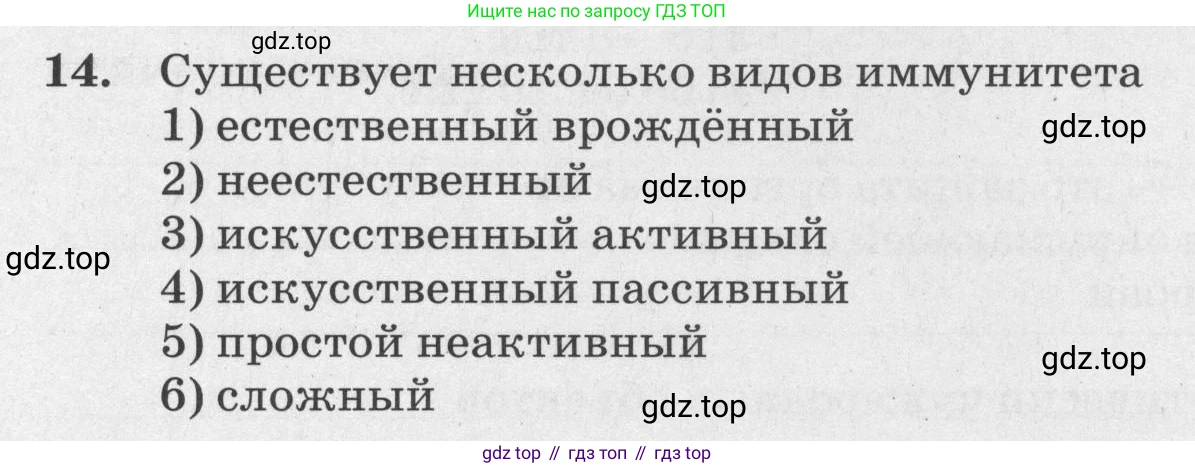 ГДЗ Биология, 8 класс рабочая тетрадь, авторы: Сонин Николай Иванович, Агафонова Инна Борисовна, издательство Просвещение, Москва, 2021, белого цвета, страница 80, номер 14, Условие