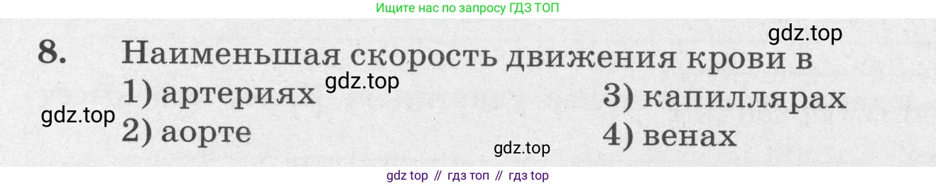 ГДЗ Биология, 8 класс рабочая тетрадь, авторы: Сонин Николай Иванович, Агафонова Инна Борисовна, издательство Просвещение, Москва, 2021, белого цвета, страница 88, номер 8, Условие
