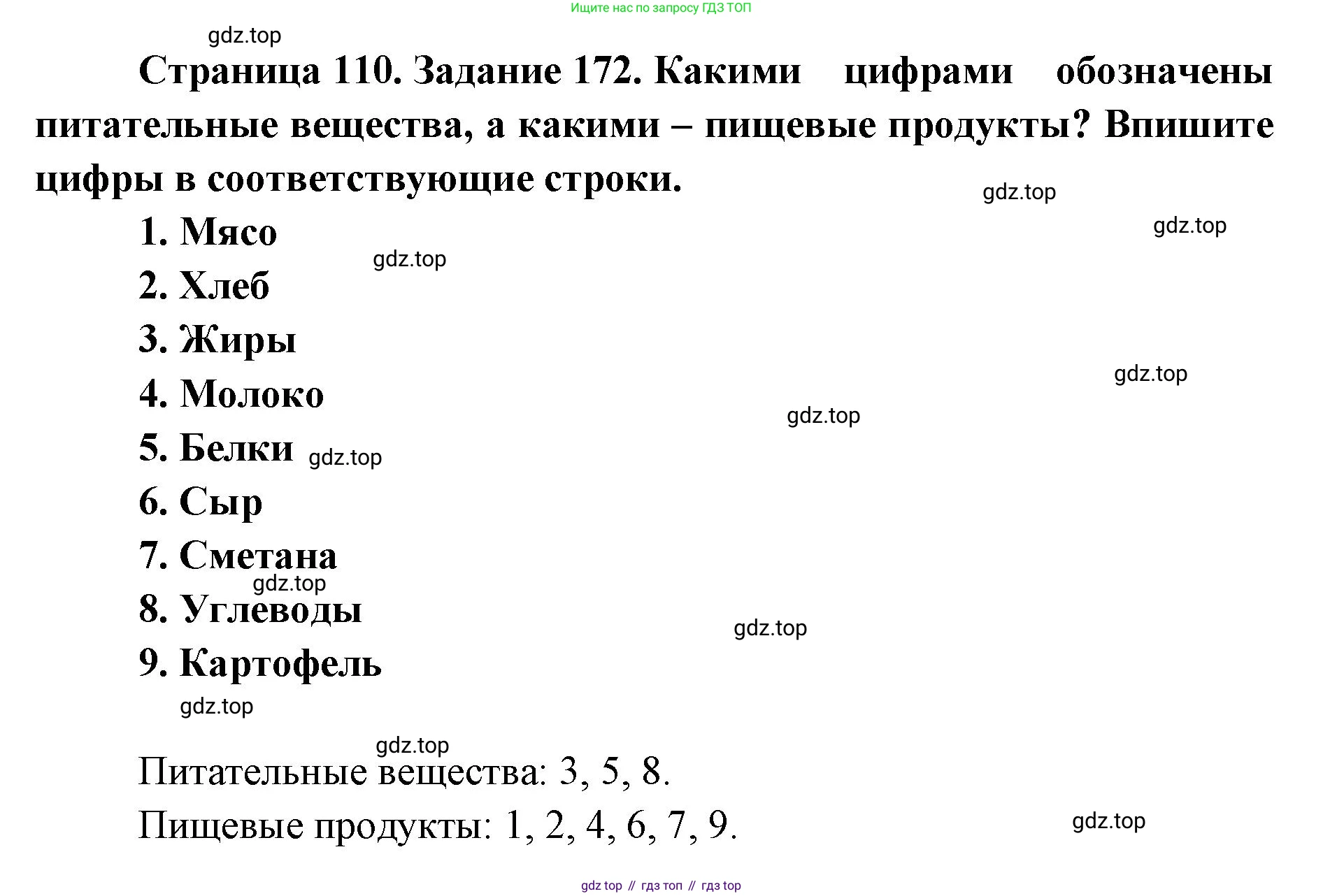 ГДЗ Биология, 8 класс рабочая тетрадь, авторы: Сонин Николай Иванович, Агафонова Инна Борисовна, издательство Просвещение, Москва, 2021, белого цвета, страница 110, номер 172, Решение