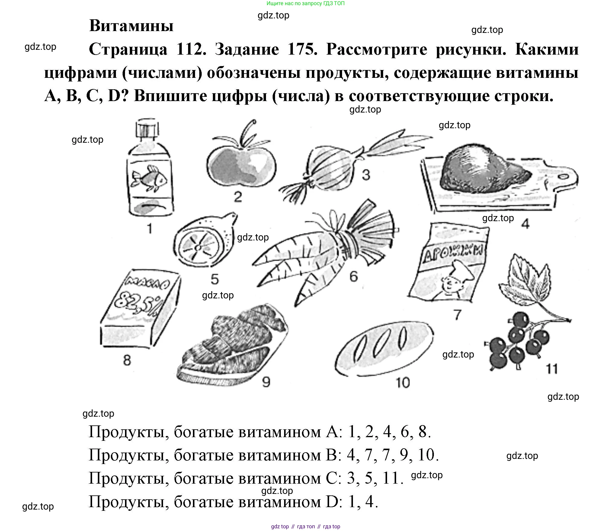 ГДЗ Биология, 8 класс рабочая тетрадь, авторы: Сонин Николай Иванович, Агафонова Инна Борисовна, издательство Просвещение, Москва, 2021, белого цвета, страница 112, номер 175, Решение