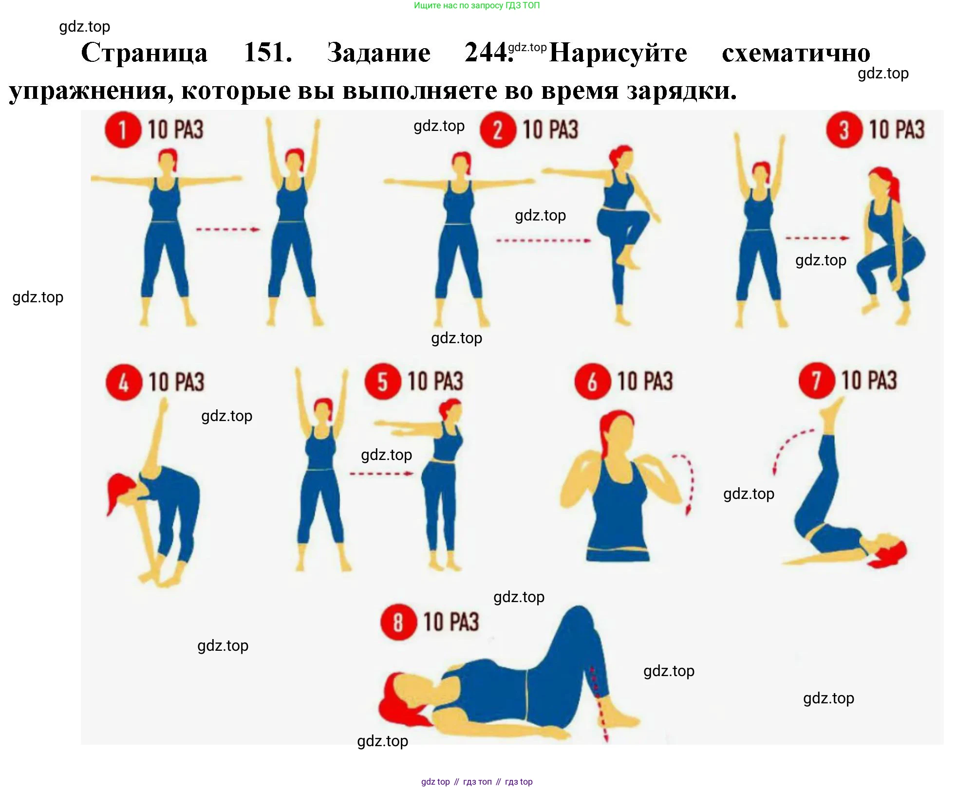 ГДЗ Биология, 8 класс рабочая тетрадь, авторы: Сонин Николай Иванович, Агафонова Инна Борисовна, издательство Просвещение, Москва, 2021, белого цвета, страница 151, номер 244, Решение