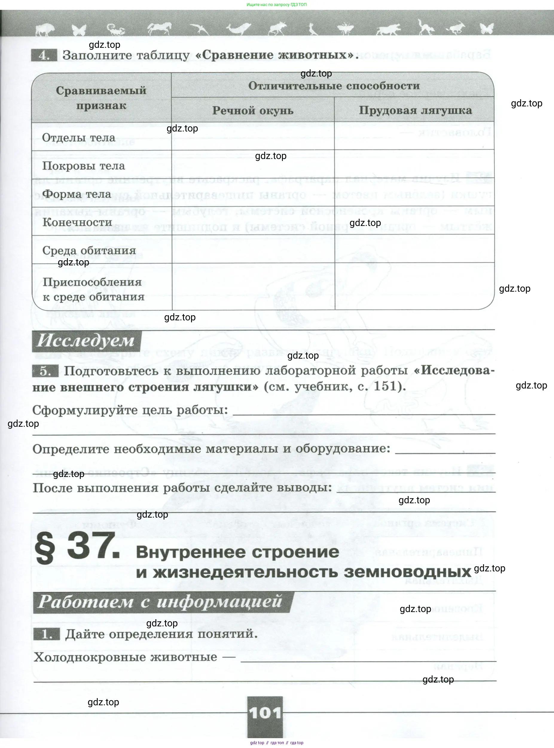 Биология, 8 класс рабочая тетрадь, авторы: Суматохин Сергей Витальевич, Пасечник Владимир Васильевич, Гапонюк Зоя Георгиевна, издательство Просвещение, Москва, 2023, оранжевого цвета, страница 101