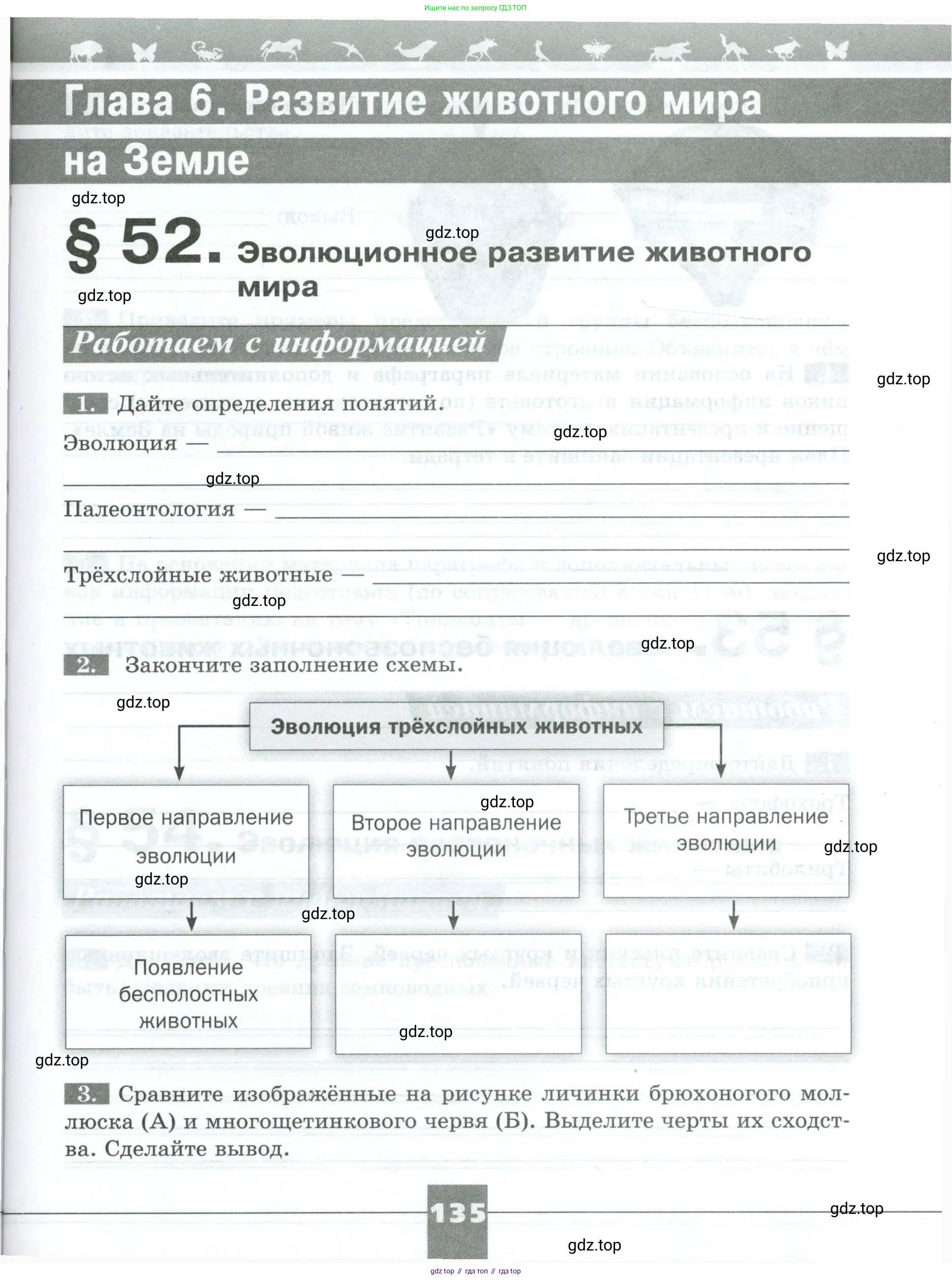Биология, 8 класс рабочая тетрадь, авторы: Суматохин Сергей Витальевич, Пасечник Владимир Васильевич, Гапонюк Зоя Георгиевна, издательство Просвещение, Москва, 2023, оранжевого цвета, страница 135