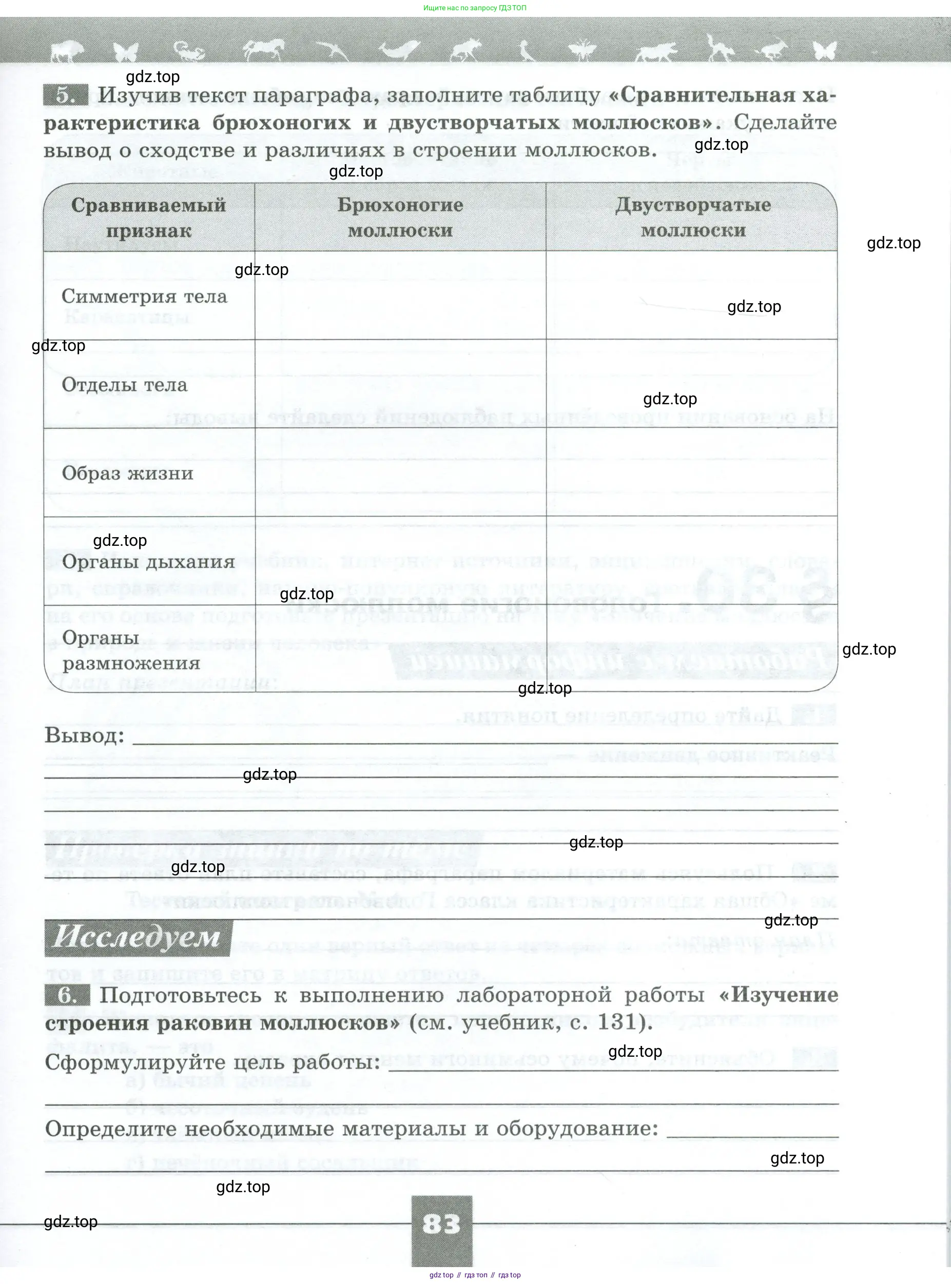 Биология, 8 класс рабочая тетрадь, авторы: Суматохин Сергей Витальевич, Пасечник Владимир Васильевич, Гапонюк Зоя Георгиевна, издательство Просвещение, Москва, 2023, оранжевого цвета, страница 83