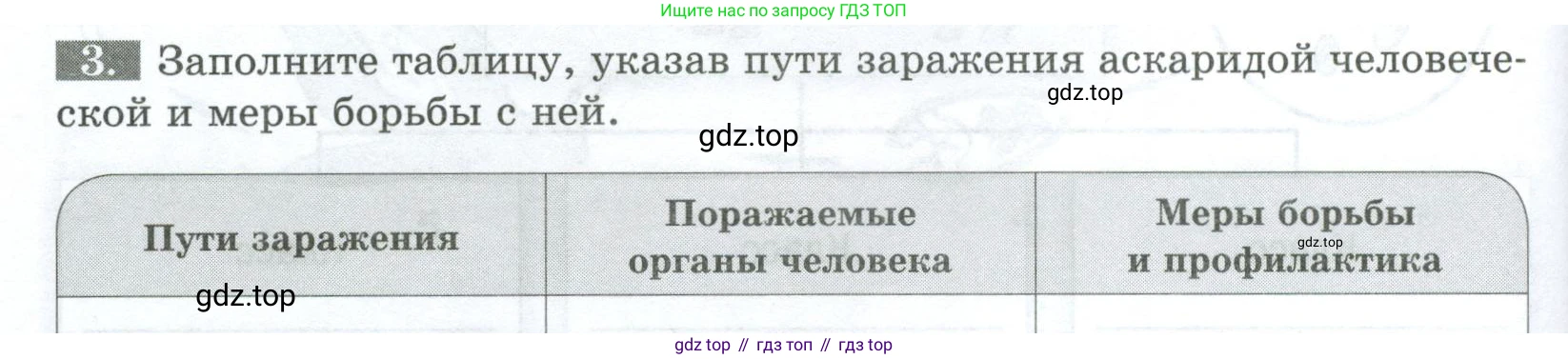 Биология, 8 класс рабочая тетрадь, авторы: Суматохин Сергей Витальевич, Пасечник Владимир Васильевич, Гапонюк Зоя Георгиевна, издательство Просвещение, Москва, 2023, оранжевого цвета, страница 66, номер 3, Условие