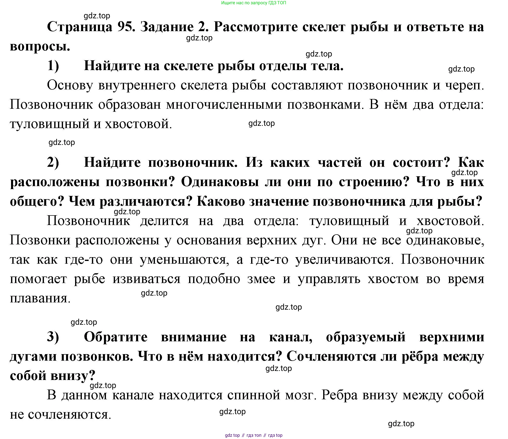 Биология, 8 класс рабочая тетрадь, авторы: Суматохин Сергей Витальевич, Пасечник Владимир Васильевич, Гапонюк Зоя Георгиевна, издательство Просвещение, Москва, 2023, оранжевого цвета, страница 95, номер 2, Решение