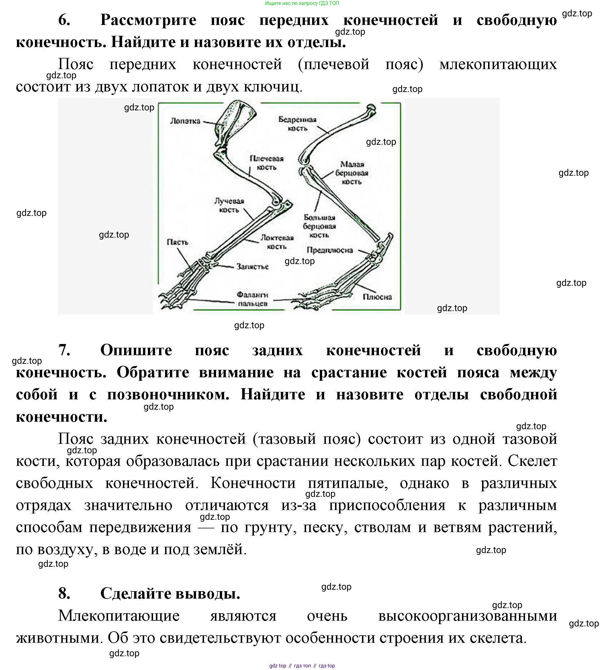 Биология, 8 класс рабочая тетрадь, авторы: Суматохин Сергей Витальевич, Пасечник Владимир Васильевич, Гапонюк Зоя Георгиевна, издательство Просвещение, Москва, 2023, оранжевого цвета, страница 124, номер 5, Решение (продолжение 4)