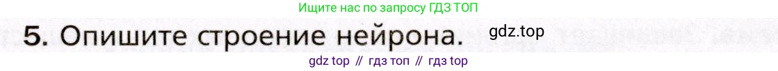 Биология, 8 класс Учебник, авторы: Драгомилов Александр Григорьевич, Маш Реми Давидович, издательство Просвещение, Москва, 2019, оранжевого цвета, страница 31, номер 5, Условие