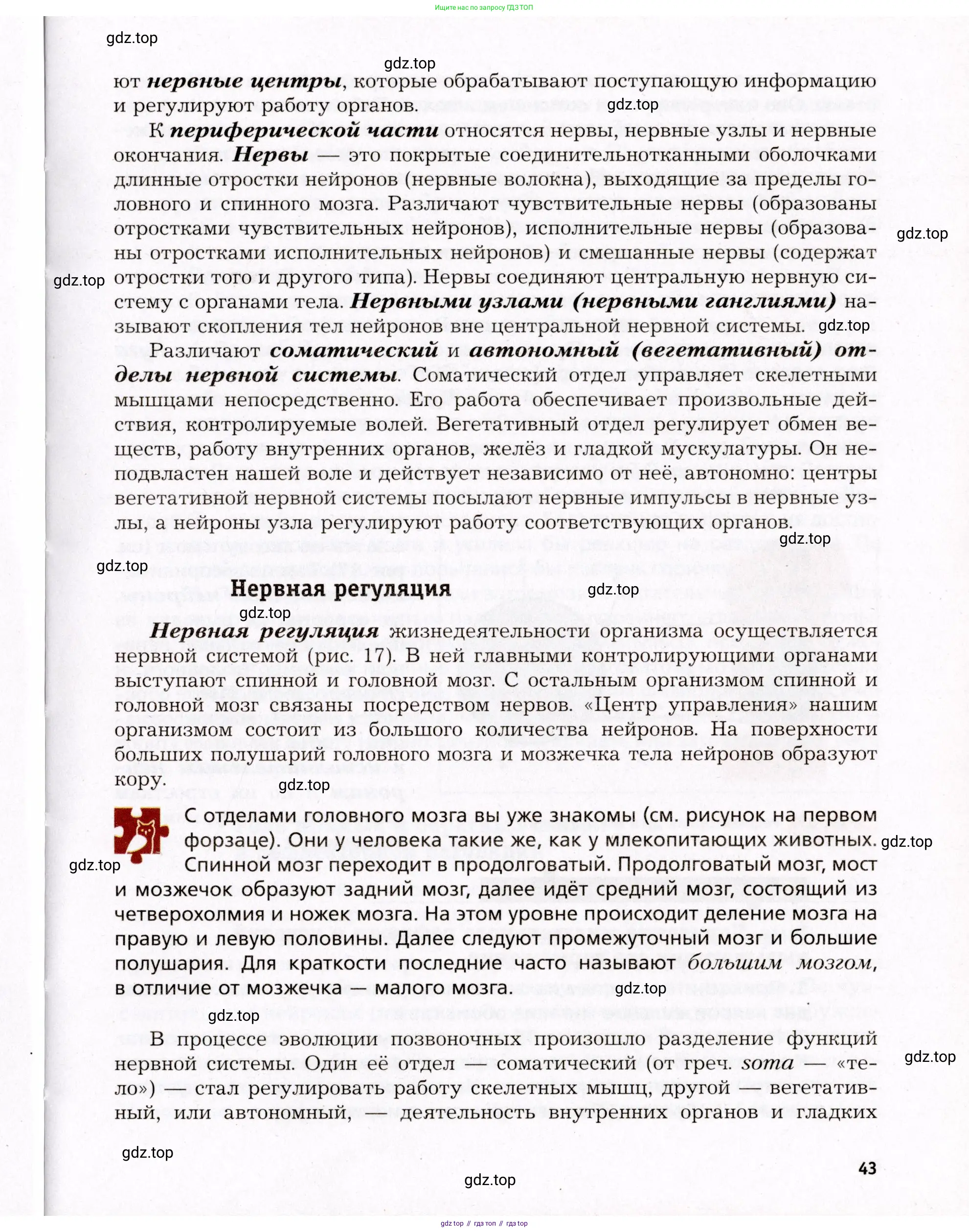 Биология, 8 класс Учебник, авторы: Драгомилов Александр Григорьевич, Маш Реми Давидович, издательство Просвещение, Москва, 2019, оранжевого цвета, страница 43